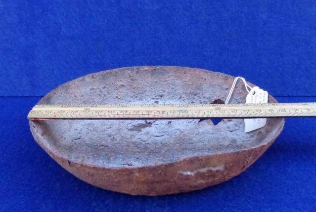 Neat Shrapnel or Bullet Damaged Frying Pan Recovered on the Wilderness, Virginia, Battlefield 