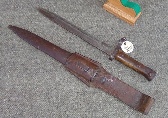 Nice Krag Jorgensen Bayonet & Scabbard 