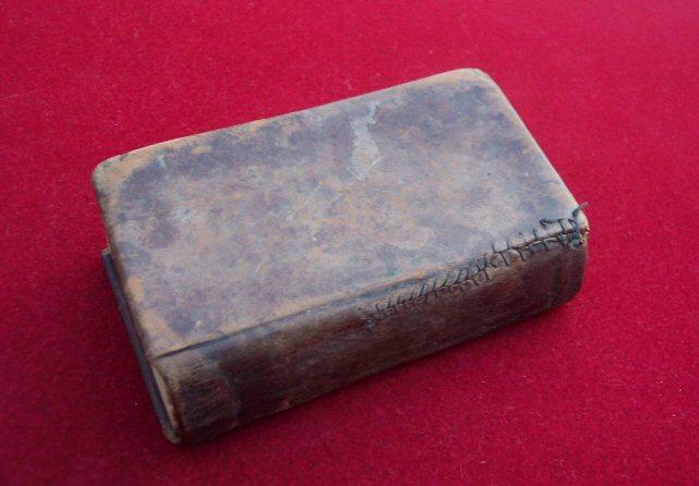 1862 Pocket Bible of Private J.O. Wm. Gilbert - Co. B, 7th Arkansas Infantry, C.S.A.  