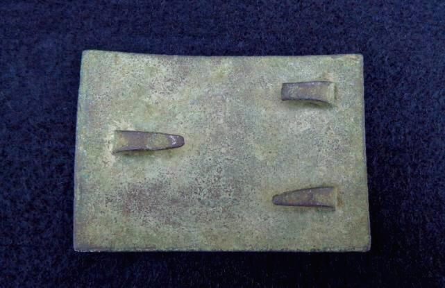 Beautiful Excavated "Atlanta Arsenal" C.S.A. Rectangular Waist Belt Plate w/All 3 Attachment Hooks - Recovered Near Dalton, Georgia 