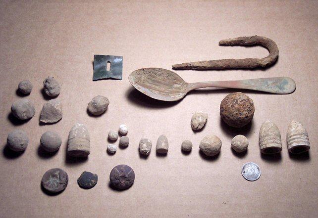 Artifacts recovered May 2, 2007.