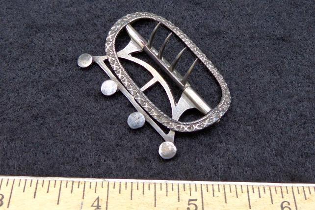 Nice Silver Colonial or Revolutionary War Period Neck Stock Buckle