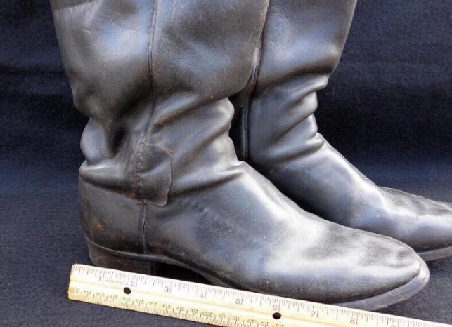 Exceptionally Well Preserved Civil War Period Boots - Wood Pegged & Square Nailed Soles