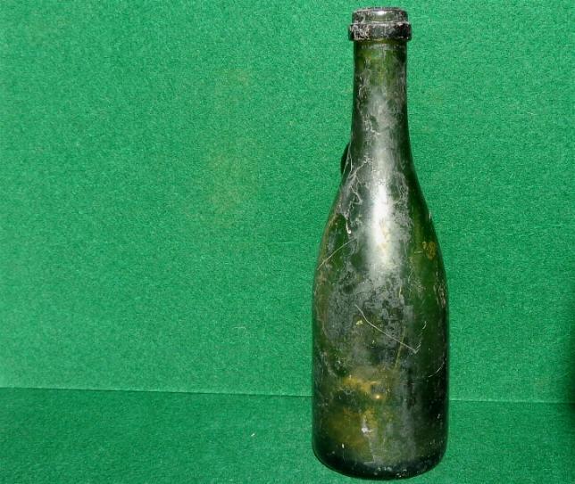 Civil War Period Champagne Bottle Recovered New Orleans, Louisiana.