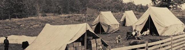 Original Civil War Camp Photograph Courtesy of the Library of Congress Prints & Photographs Division