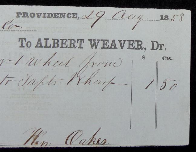 Colorful Providence Tool Co. Receipt w/Advertising Back - From a Future 1st Rhode Island Soldier