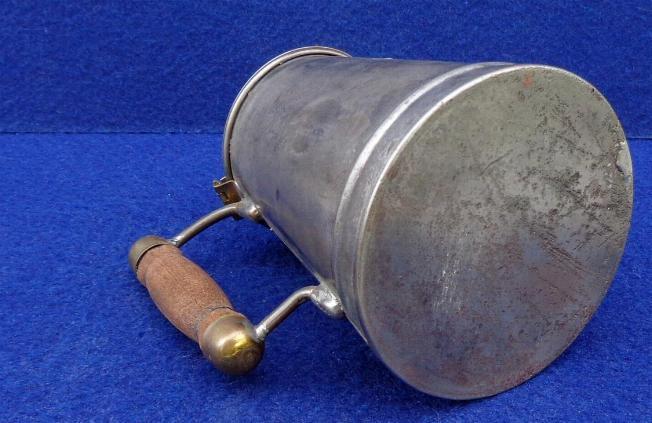 Beautiful Small Civil War Period Tin Tea Pot or Creamer 