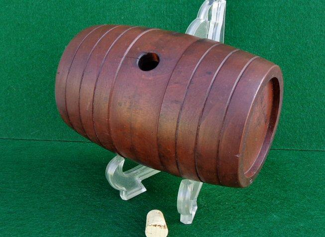 Fine Barrel or "Rundlet" Pattern Canteen - Popular from the 1750's - 1830's Including some Revolutionary War Use. 