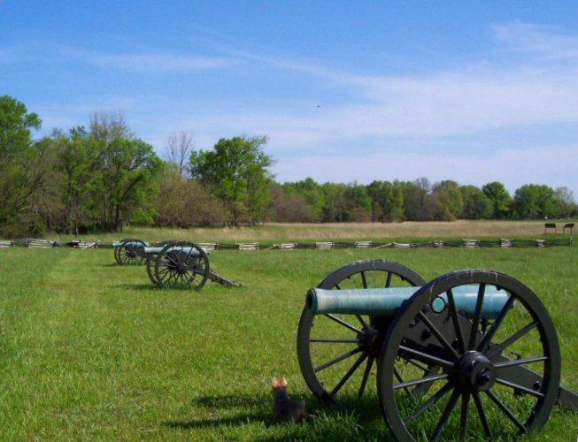Federal Battery of Artillery 7-800 yards south of the Tavern. 