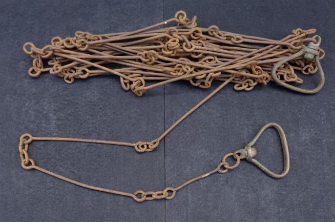 Fine Civil War Period "Two Pole" or 33 Feet Long Suveyor's Chain 