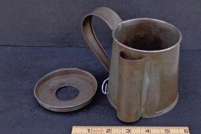 Very Fine "Indian Wars" Period Tin Shaving Mug