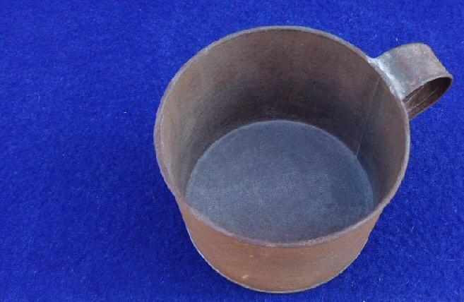 Nice Non-Regulation All Soldered Civil War Period Tin Cup - Same Size Pictured in Some Library of Congress Images 