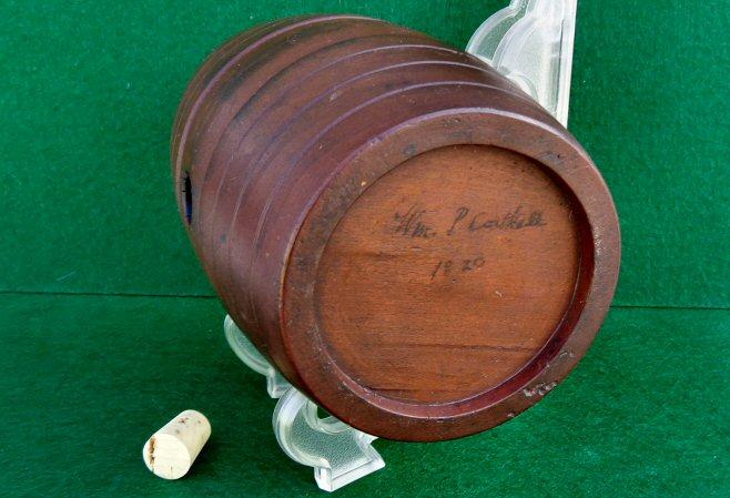 Fine Barrel or "Rundlet" Pattern Canteen - Popular from the 1750's - 1830's Including some Revolutionary War Use. 