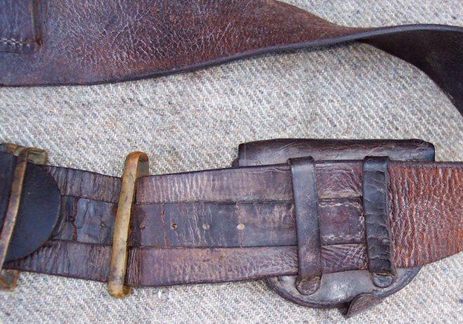 Fine M1855 Rifleman's Belt & Buckle with Saber Bayonet Frog & Original Cap Box