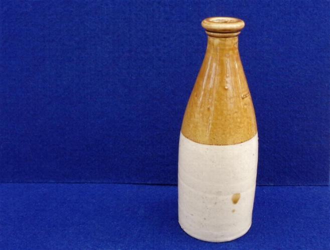 Fine Civil War Period Two Tone Stoneware Ginger Beer Bottle