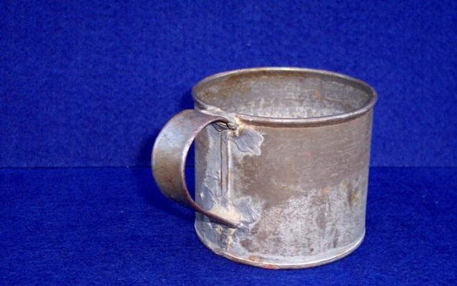 Very Nice Civil War Period Tin Cup