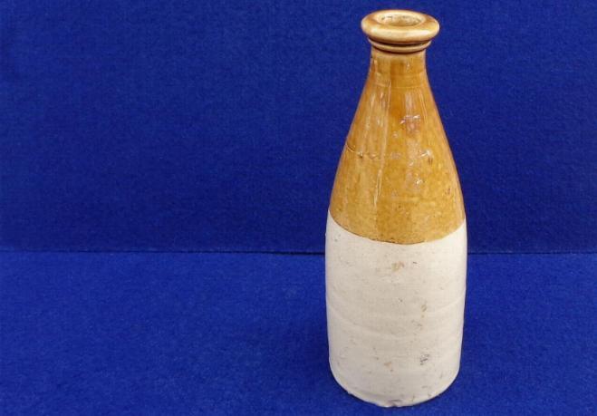 Fine Civil War Period Two Tone Stoneware Ginger Beer Bottle