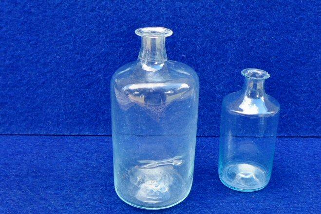 Nice Pair of Pre-Civil War to Civil War Period Pontilled "Puff" or General Purpose Bottles 