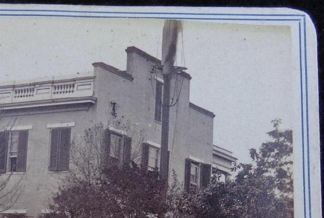 Excellent & Rare Cdv Image of the Balfour House in Vicksburg, Mississippi 