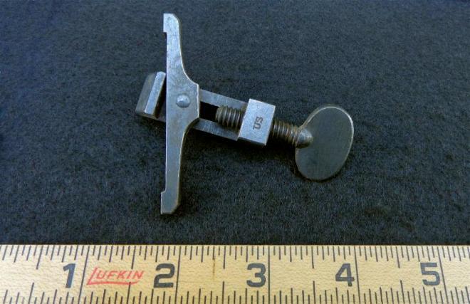 Fiine Original Blued M1855 Springfield Mainspring Vise - Also worked on the M1861 & M1863 Springfields.