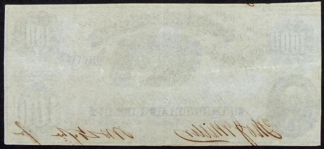 Exceptional VF/XF Rare Confederate T-7 July of 1861, One hundred dollar note 