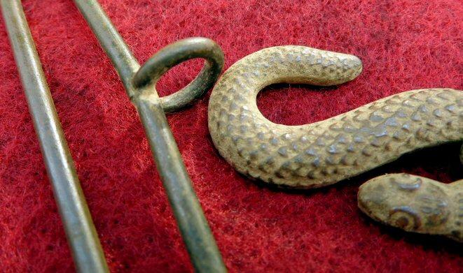 Super Nice Complete Confederate Snake Waist Belt Buckle - Recovered Winchester, Virginia