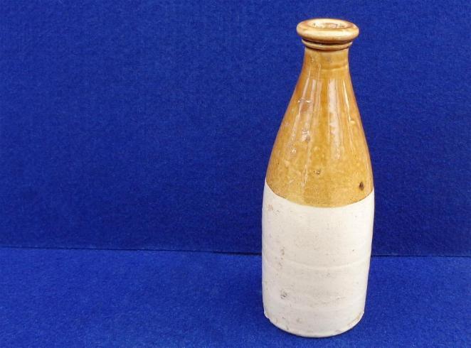 Fine Civil War Period Two Tone Stoneware Ginger Beer Bottle