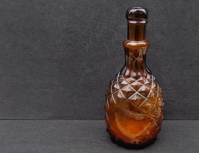 Beautiful & Rare Mid 1800s Pineapple Bitters Bottle