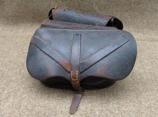 Fine Condition Late 1850s to Civil War Doctor's Saddle Bags w/20 Original Pontilled Medicine Vials, Some still with Contents 