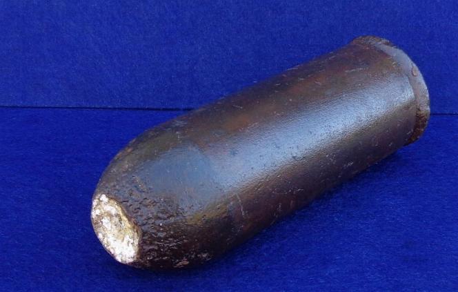 Very Slick & Nice Displaying U.S. Ten Pound Parrott Artillery Shell