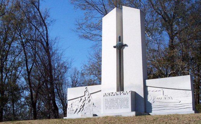 Arkansas Monument at Vicksburg National Park.