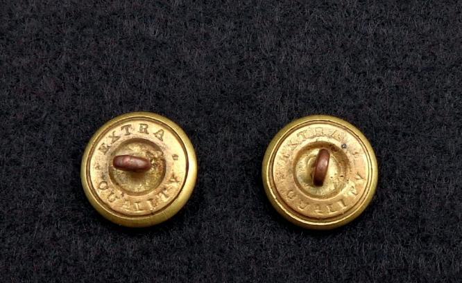 Infantry Horn, Regimental Number, & Side Buttons For a Kepi 