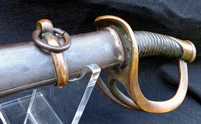 Fine Confederate L. Haiman & Bro., Columbus, Georgia, Cavalry Saber & Original Brass Mounted Lap Seam Scabbard