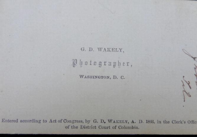 Very Nice From Life Cdv Image of the U.S. Capitol in Washington D.C.