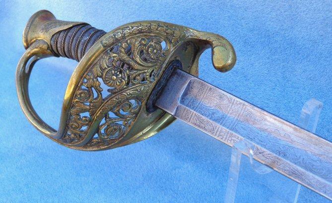 Very Fine Condition Import US M1850 Foot Officers Sword & Scabbard