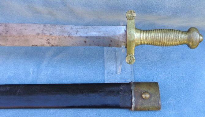 Nice 1832 Dated French Model 1831 Short Artillery Sword & Scabbard