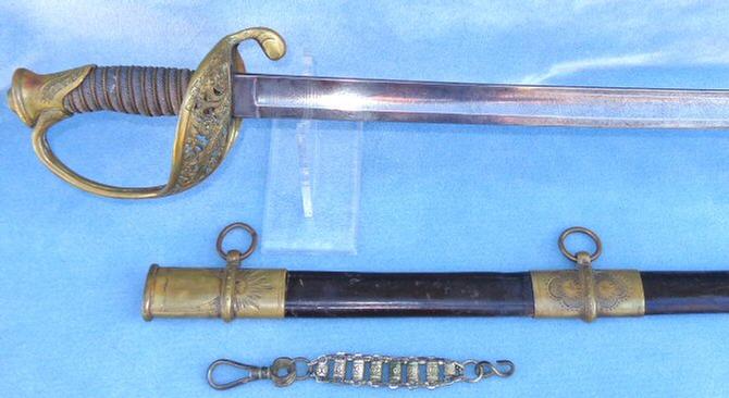 Very Fine Condition Import US M1850 Foot Officers Sword & Scabbard