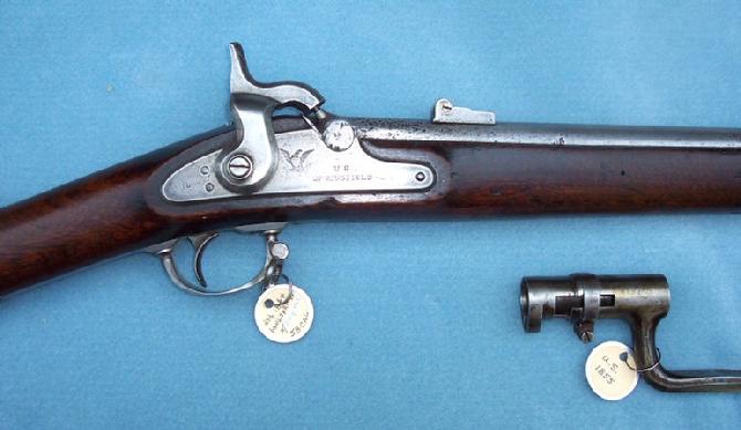 Absolutely Gorgeous Type II, 1863 Springfield Rifle w/Bayonet 