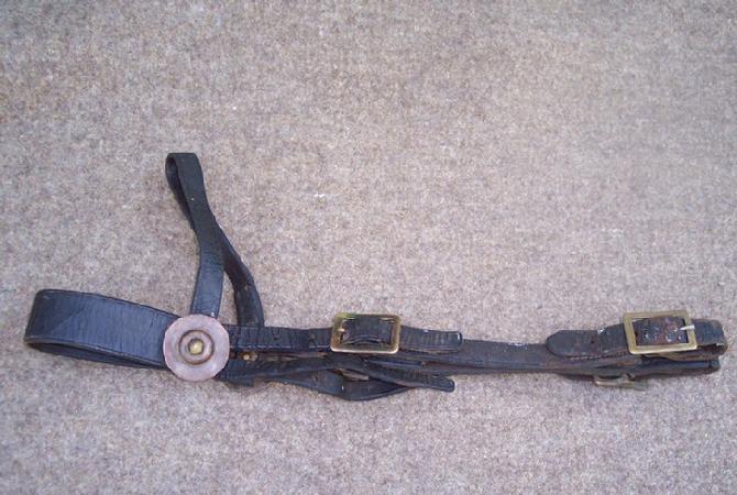  Very Nice U.S. M1885 Cavalry Headstall w/Original Rosettes & Hardware  