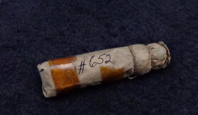 Nice Priced Civil War .69 Caliber Buck & Ball Cartridge