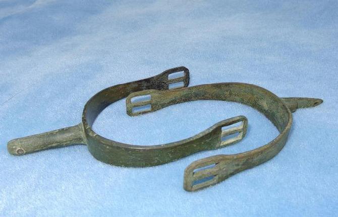 Excellent Matched Pair of Dug Confederate Brandy Station Spurs - Recovered in General Rosser's 1864 Winter Camp  