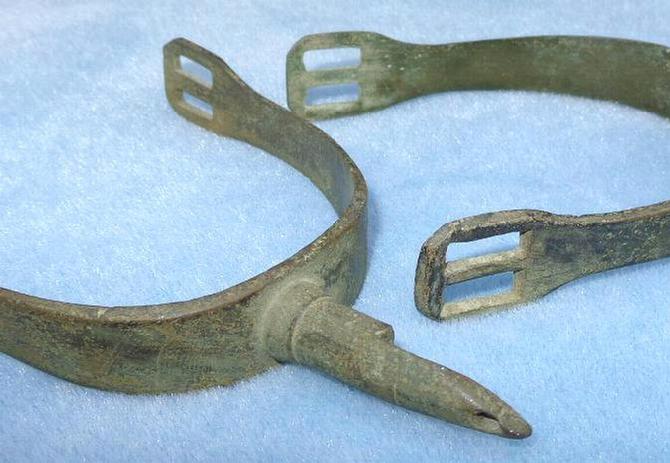 Excellent Matched Pair of Dug Confederate Brandy Station Spurs - Recovered in General Rosser's 1864 Winter Camp  