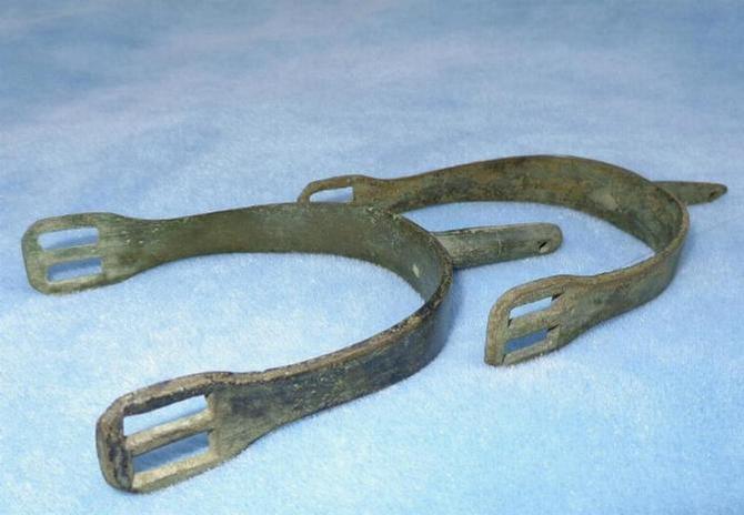 Excellent Matched Pair of Dug Confederate Brandy Station Spurs - Recovered in General Rosser's 1864 Winter Camp  