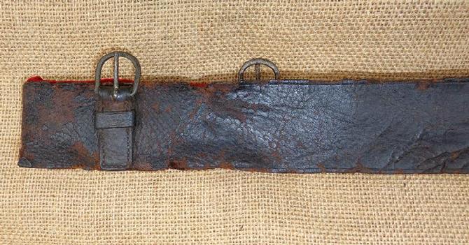 Fine Original Confederate Cavalry Trooper or Officer's Double Billet Waist Belt 