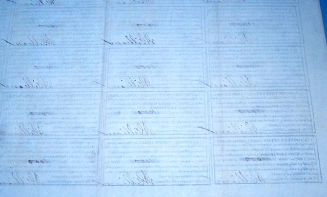Fine Condition April 30, 1863, Confederate Bond w/CS Cotton Coupons 