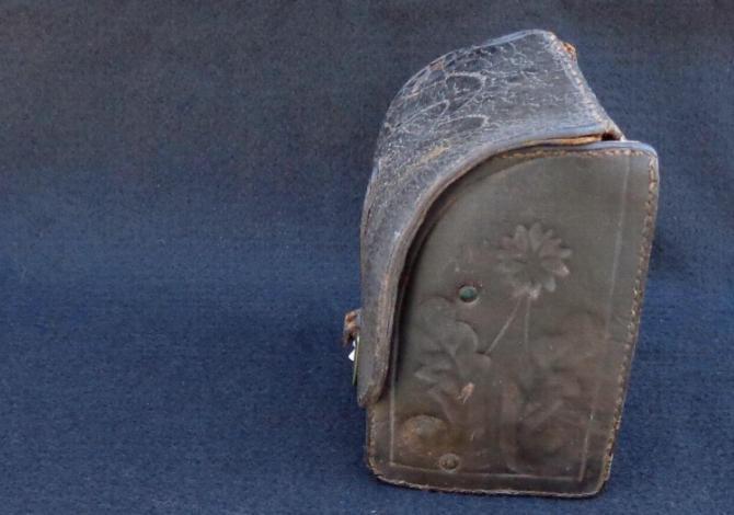 Nice Civil War Doctor's Saddle Bag Converted to be a Carry or Table Bag