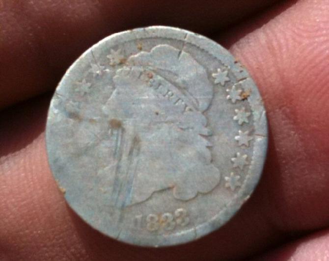 Tim Garton's 1833 Bust Half Dime.