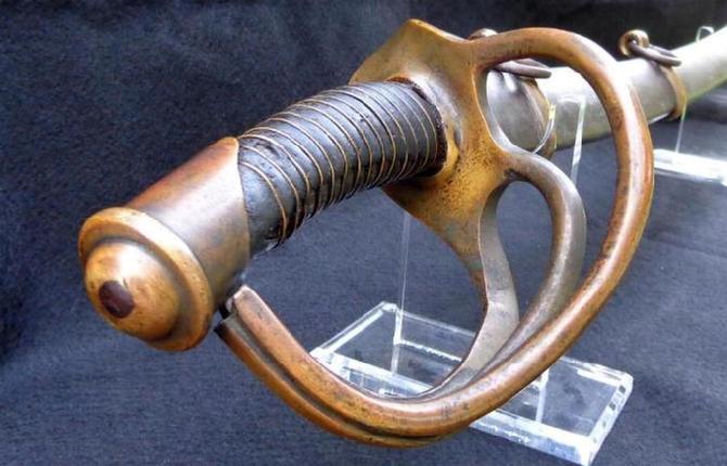 Fine Confederate L. Haiman & Bro., Columbus, Georgia, Cavalry Saber & Original Brass Mounted Lap Seam Scabbard