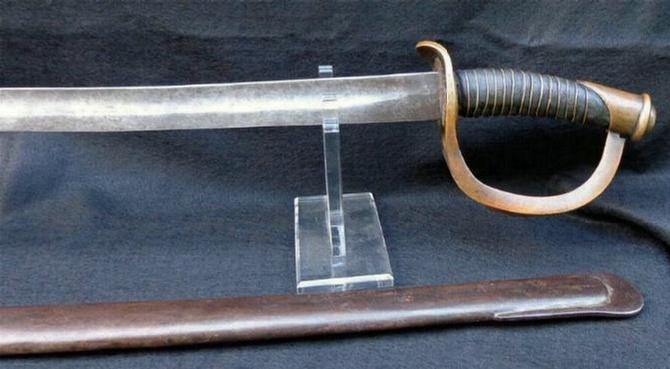 Fine Confederate L. Haiman & Bro., Columbus, Georgia, Cavalry Saber & Original Brass Mounted Lap Seam Scabbard