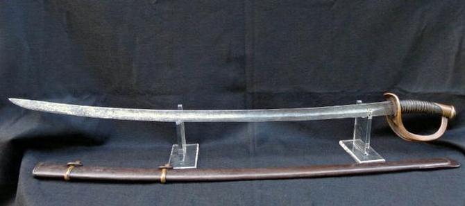 Fine Confederate L. Haiman & Bro., Columbus, Georgia, Cavalry Saber & Original Brass Mounted Lap Seam Scabbard